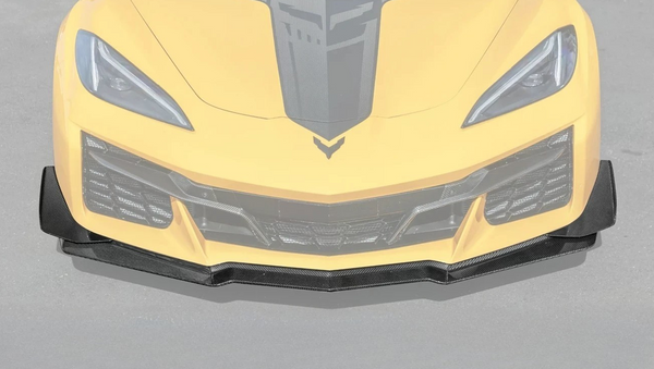Corvette C8 Z06 / E-RAY Dry Carbon Fiber Front Splitter & Canards [Z07 Extended Package]