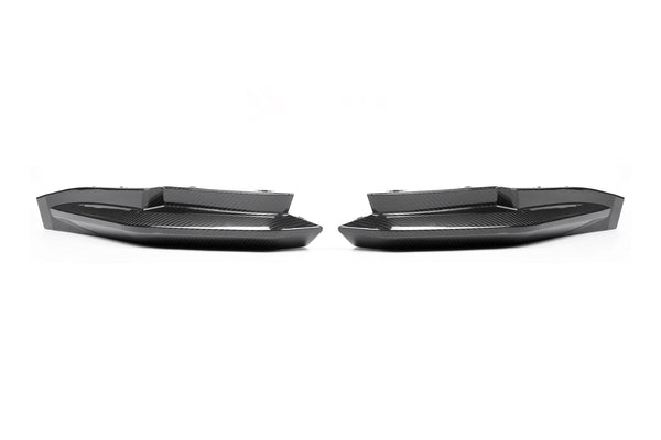 G8X Dry Carbon Fiber Rear OEM Style Replacement Bumper Splitters