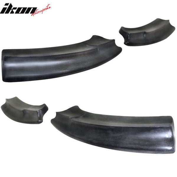2016-2018 Ford Focus RS Unpainted Black Rear Bumper Lip Aprons PU