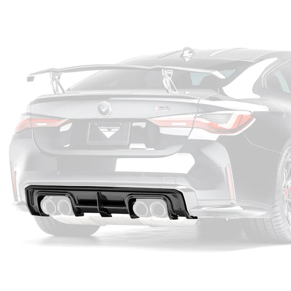Vorsteiner BMW G8X M4 Carbon Fiber Rear Diffuser V-Style™️Carbon Fiber PP 2x2 Glossy
