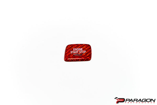 Paragon Performance C7 Corvette Engine Start / Stop Button Overlay - Carbon Fiber