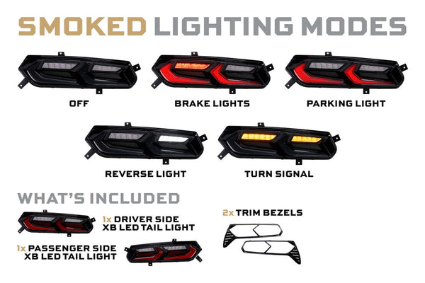 C7 Corvette C8 Style XB LED Morimoto Tail Lights