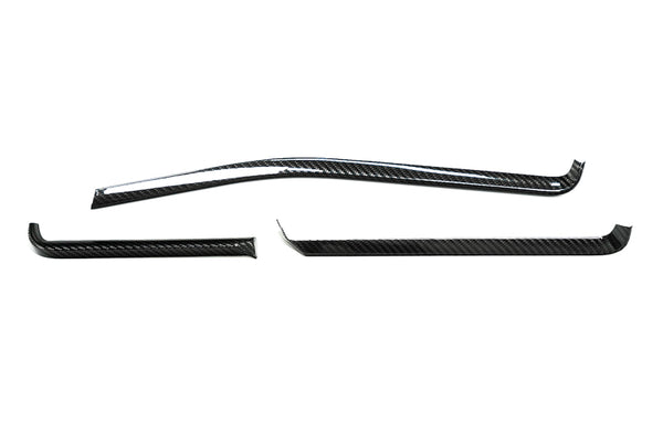 C8 Corvette Carbon Fiber Interior Trim - 3 Pc Kit - Black, Red, Blue Forged or Limited Red or Blue