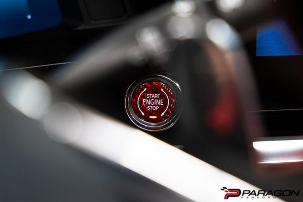 Paragon Performance C8 Corvette Engine Start / Stop Button Overlay - Carbon Fiber