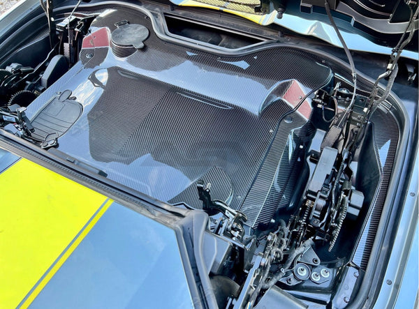AGM C8 Corvette HTC Carbon Fiber Ultimate Engine Bay Package (All Models)