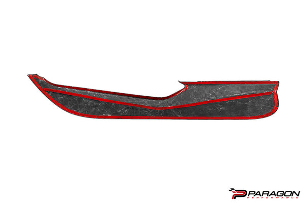 C8 Corvette Carbon Fiber Door Kick Panel Overlay