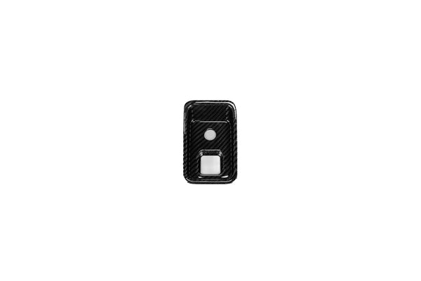 C8 Corvette Carbon Fiber Parking Brake Cover - Black or Red