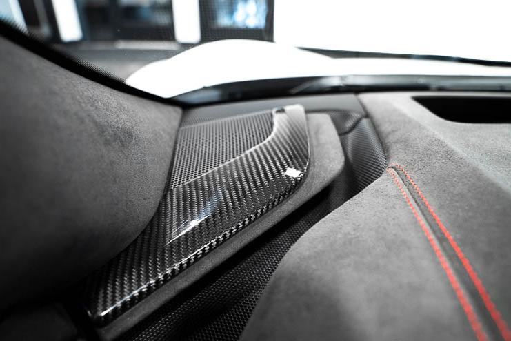 C8 Corvette Carbon Fiber Dashboard Speaker Trim - Right and Left