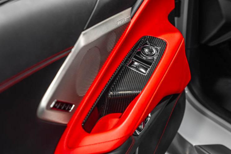 C8 Corvette Carbon Fiber Window Switch Covers - COUPE or HTC