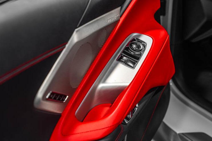 C8 Corvette Carbon Fiber Window Switch Covers - COUPE or HTC