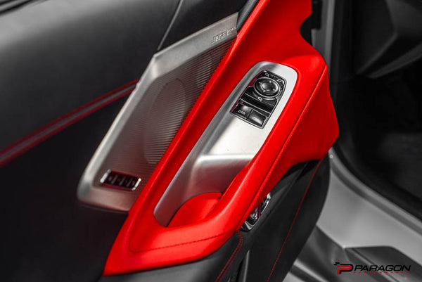 CCS C8 Corvette Carbon Fiber Window Switch Covers - HTC