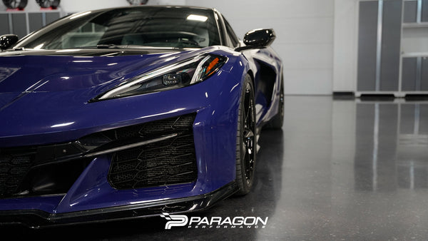 C8 Corvette Widebody 7MM Hub Centric Front in Wheel Spacers With Extended Titanium Lug Nuts