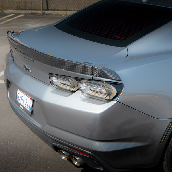 2016-2025 Chevy Camaro Type-SS 1LE Gloss Carbon Fiber 3pc Rear Spoiler