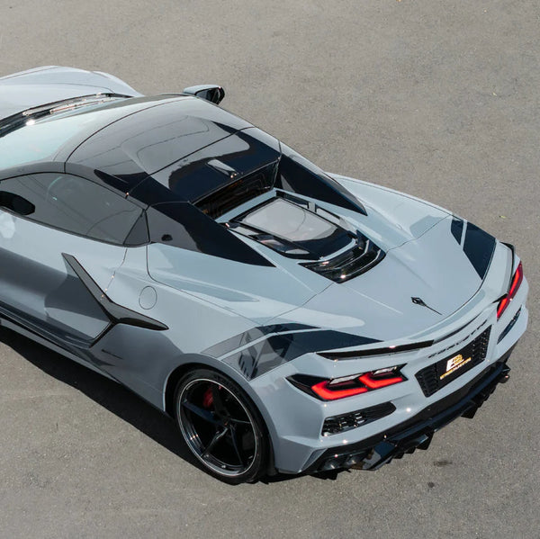 2020-Up Corvette C8 Convertible Rear Hatch Upper HTC Tonneau Window Inserts