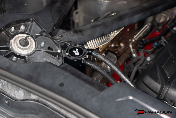 Paragon Performance C8 Corvette Oil Catch Can - Coupe with PTR manifold only