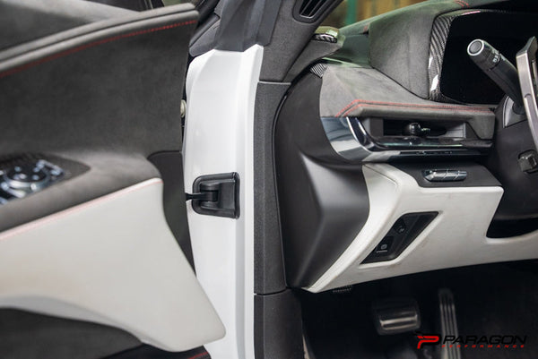 CCS C8 Corvette Carbon Fiber Dashboard Door Sill Trim