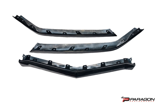 Paragon Performance C8 Z06/E-Ray Carbon Flash 3PC Front Lip