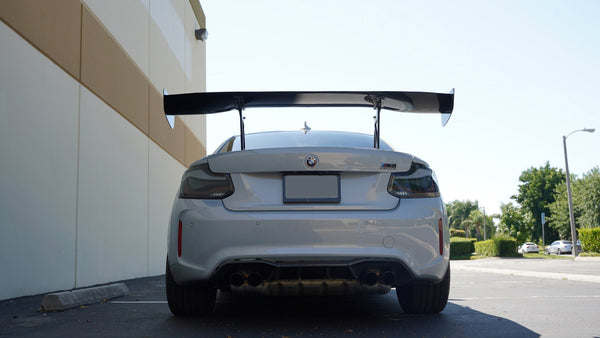 BMW F87 M2 GTC300 Carbon Fiber Adjustable Wing 2016-2021