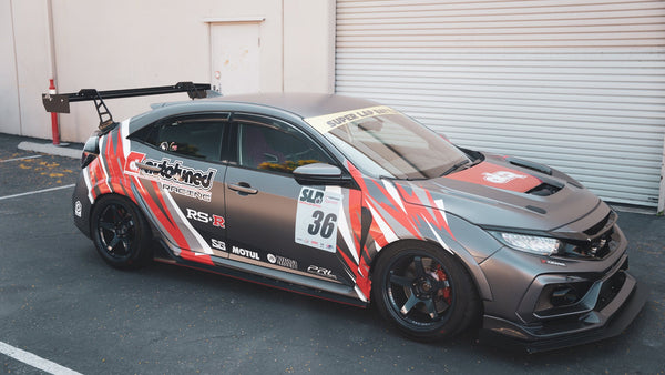 Honda FK8 Civic Type R GT250 Carbon Fiber Swan Neck Wing 2017 - 2021
