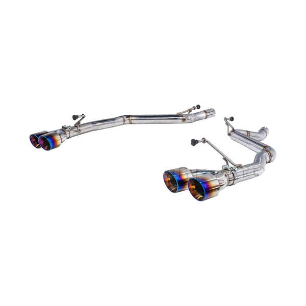 2024+ Mustang GT Muffler Delete Axle Back Quad Burnt Tips Exhaust