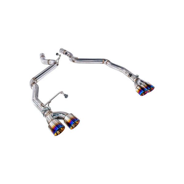 2024+ Mustang GT Muffler Delete Axle Back Quad Burnt Tips Exhaust