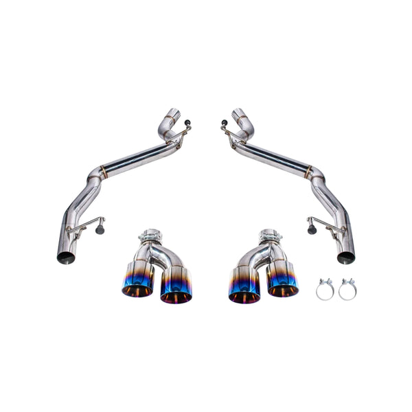 2024+ Mustang GT Muffler Delete Axle Back Quad Burnt Tips Exhaust
