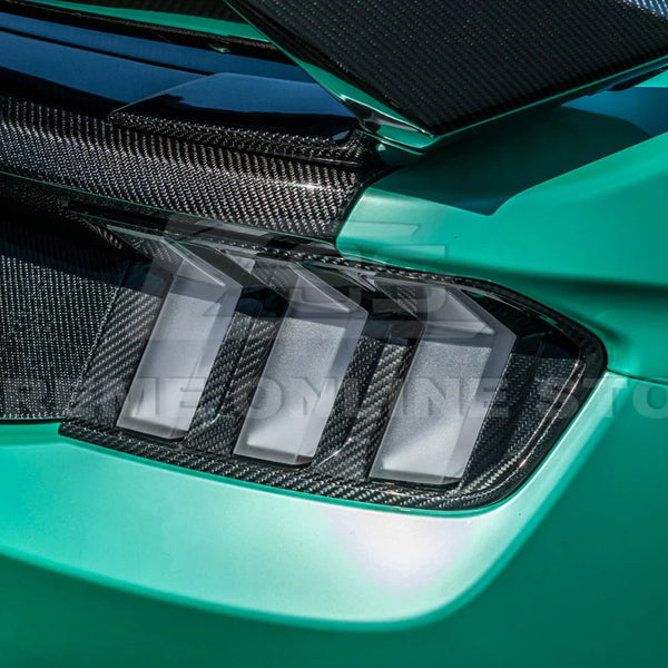 2024+ Ford Mustang DRY CARBON FIBER Tail Light Cover