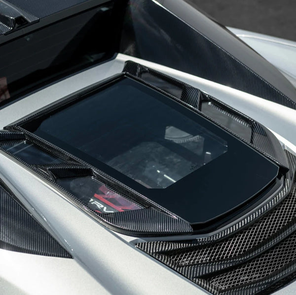 2020-Up Corvette C8 Convertible Rear Hatch Upper HTC Tonneau Window Inserts