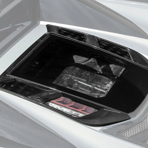 2020-Up Corvette C8 Convertible Rear Hatch Upper HTC Tonneau Window Inserts