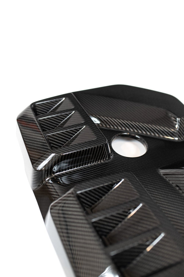 G8X Dry Gloss/Matte Carbon Fiber Engine Cover