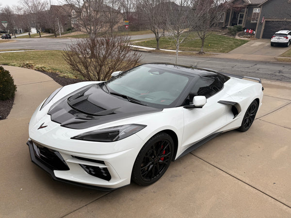 C8 Corvette ZR1 Double Sided Carbon Fiber Hood