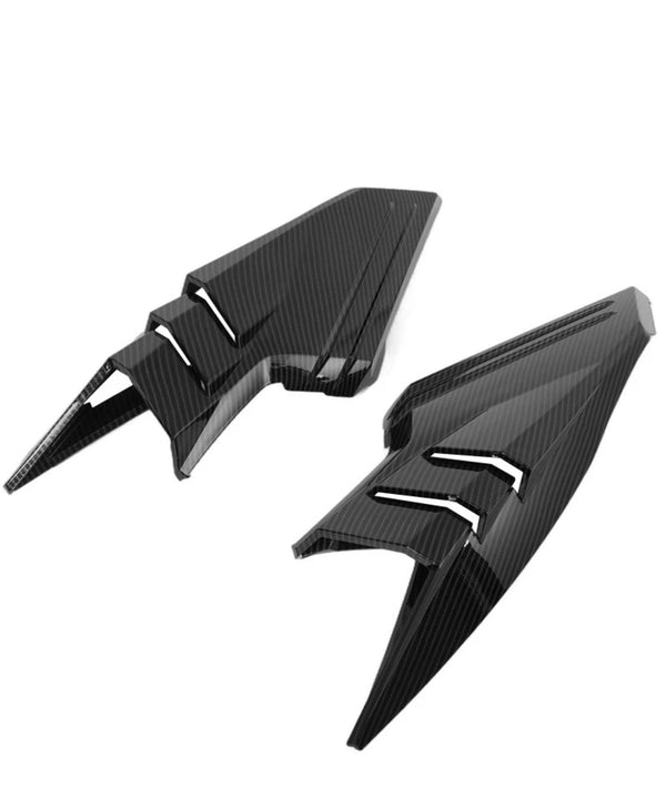 PC Plastic Painted Carbon Fiber Rear Intake Port Trim For Corvette C8 Z51 Z06 E-Ray GS Coupe Only 2020-2027