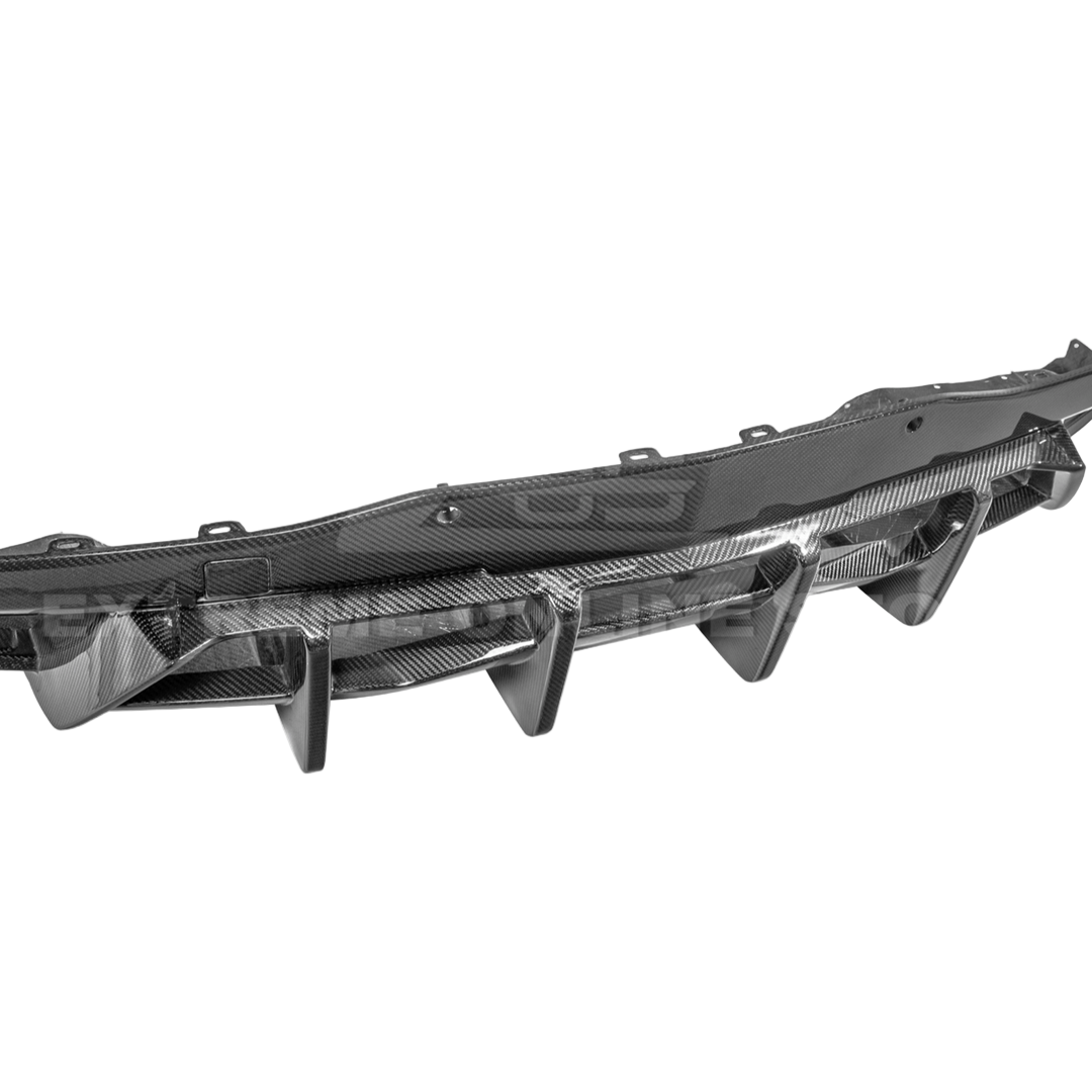 2020+ Corvette C8 Dry Carbon Fiber Rear Bumper Diffuser Quad Exit ...