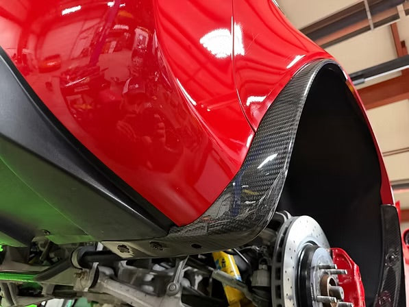 AGM C6 Corvette Carbon Fiber Rear Mudflap / Splash Guards