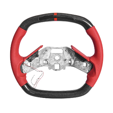 C8 Z06 Style Corvette Carbon Fiber Steering Wheel - Choose Color
