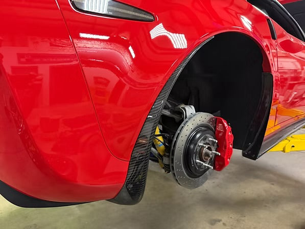 AGM C6 Corvette Carbon Fiber Rear Mudflap / Splash Guards