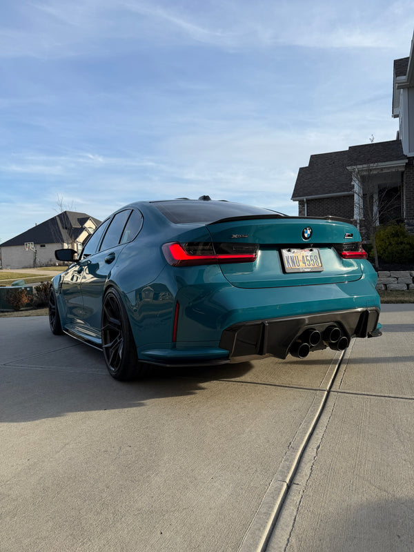 G8X Dry Carbon Fiber Rear Skirt Extensions