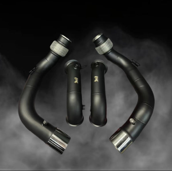 Rvng (F90,F91,F92,F93) M5 & M8 S63 High Temp Cerkote 3” Downpipes