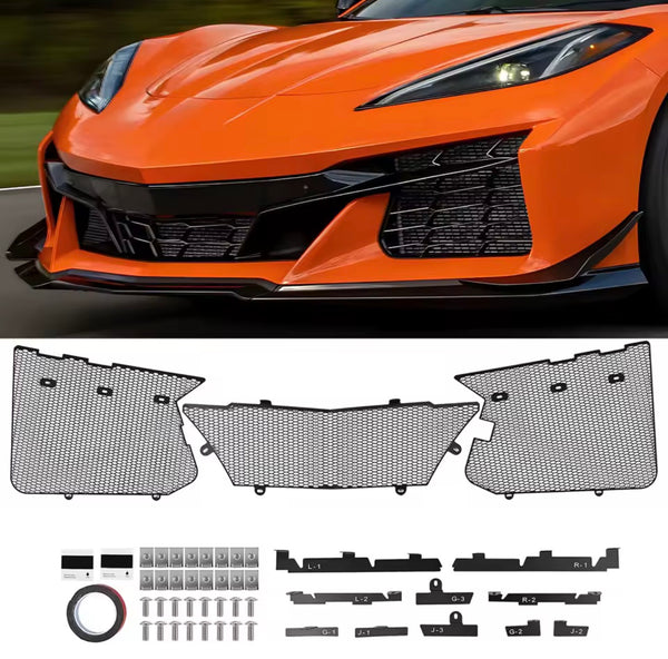 Corvette C8 Z06 / ZR1 / ERay Factory Style Front Radiator Mesh Grille Guard