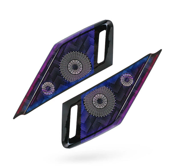 RGB LED Smartphone Light Door Sound Speaker Cover Trim For Corvette C8 2020-2026