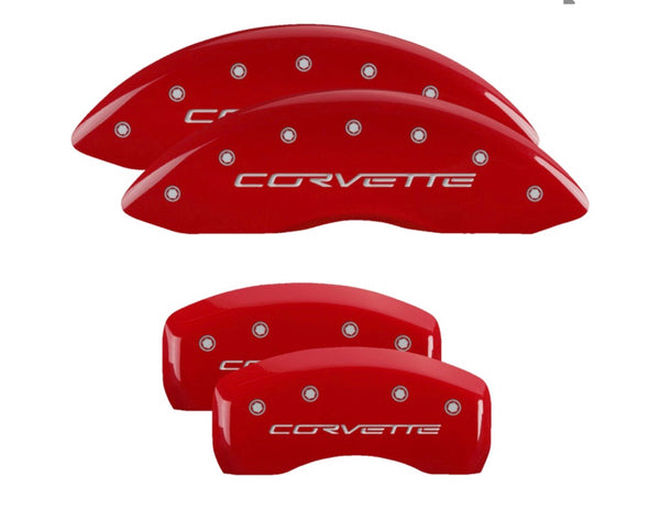BRAKE CALIPER COVERS FOR 2005-2013 CHEVROLET CORVETTE CORVETTE (13008S) FRONT AND REAR SET