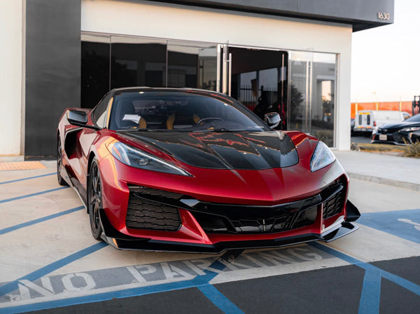 2020-2026 Corvette C8 Stingray Z06 Track Package 15pcs Full Conversion Front Bumper Body Kit