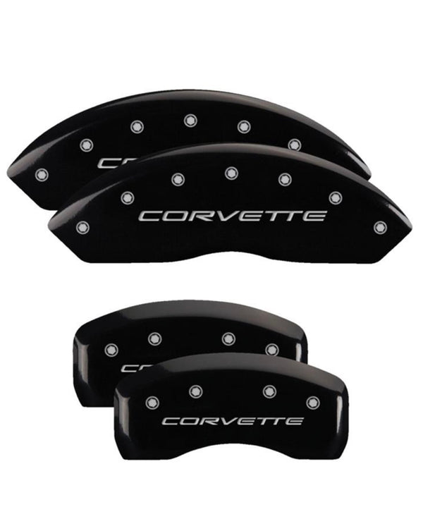 MGP 4 Caliper Covers Engraved Front & Rear C5/Corvette Black finish