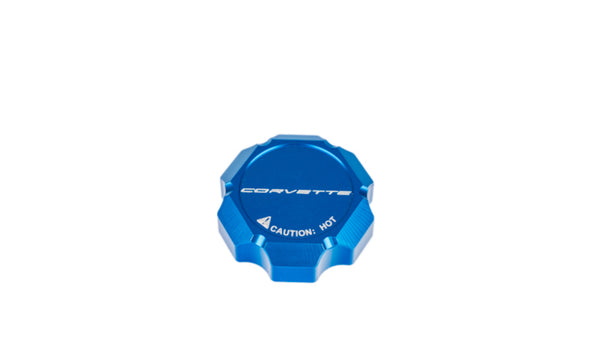 C8 “Corvette Flag” “Z06” Z51” “Paragon” “ERay” “Corvette” Billet Coolant Cap Cover - Black, Blue or Red