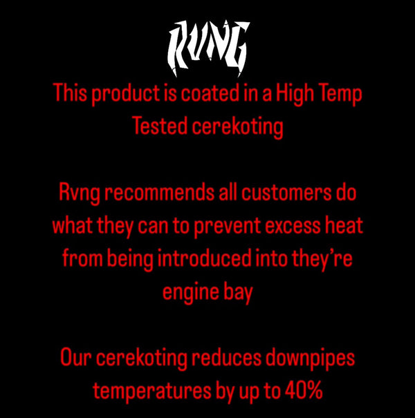 Rvng (F90,F91,F92,F93) M5 & M8 S63 High Temp Cerkote 3” Downpipes