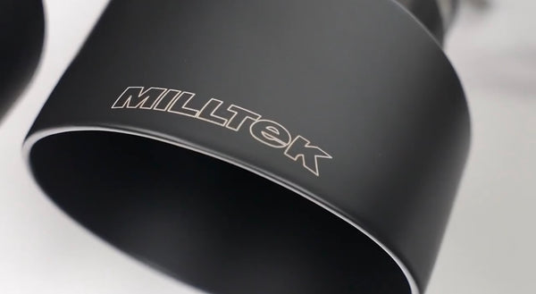 Milltek Valved Cat Back System With 80MM For Z06 - Black Tips