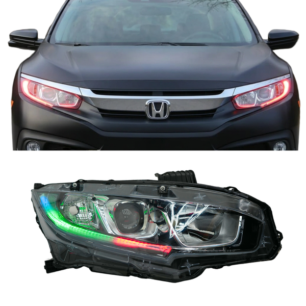 Honda Civic Multicolor Flow Series DRL Boards (2016-2021)