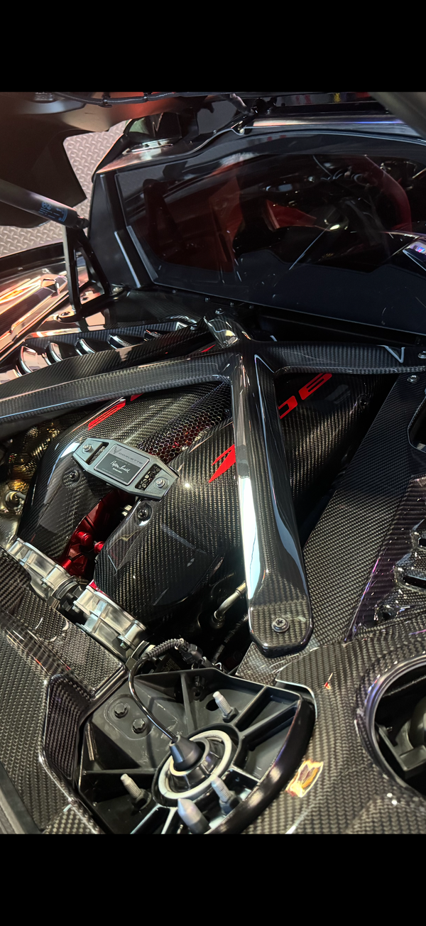 Carbon Fiber LT6 Engine Intake Manifold Covers