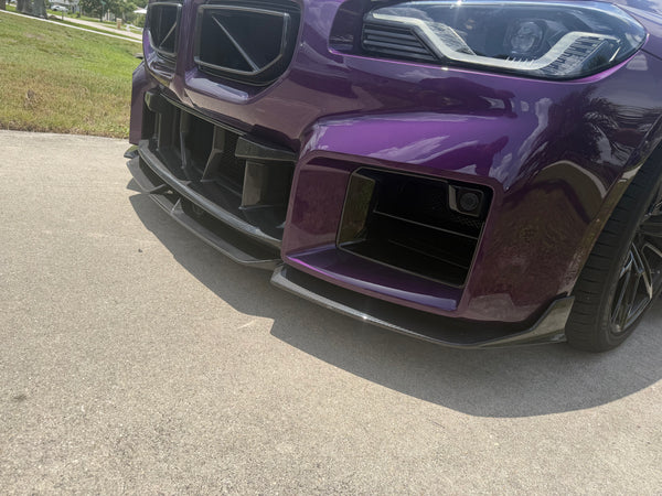 2023-2026 BMW M2 G87 Carbon Fiber MP Style Winglet Front Bumper Lip Splitter