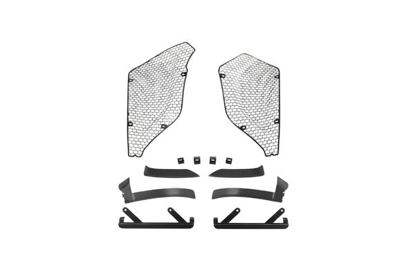 Corvette C8 Z06 Aluminum Black Rear Side Intake Mesh Grille Inserts